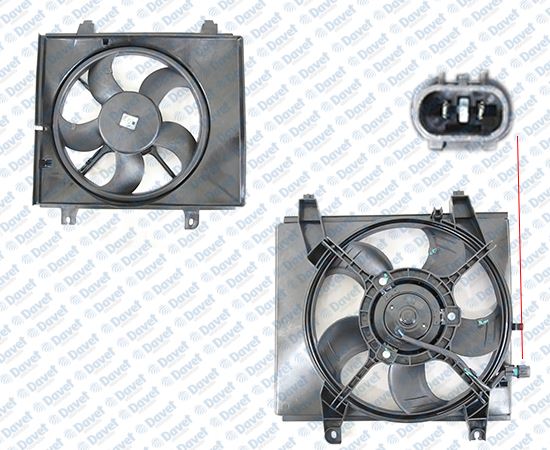 SWAPP 86519 Fan Motoru Davlumbazli Tekli Hyundai Matrix 1.6 01>10  ####